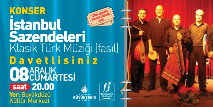 Ücretsiz İstanbul Sazendeleri Konseri