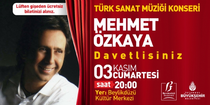 Ücretsiz Mehmet Özkaya Konseri