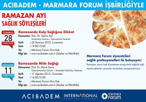 Acıbadem-Marmara Forum İşbirliğiyle afiş