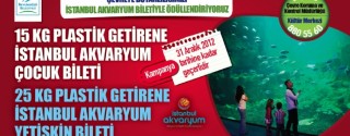 15-25 KG Plastik Getirene İstanbul Akvaryum Bileti Hediye afiş