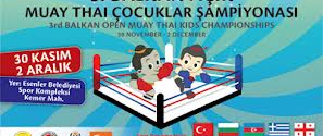 3.Balkan Açık Muay Thaı Çocuklar Şampiyonası afiş