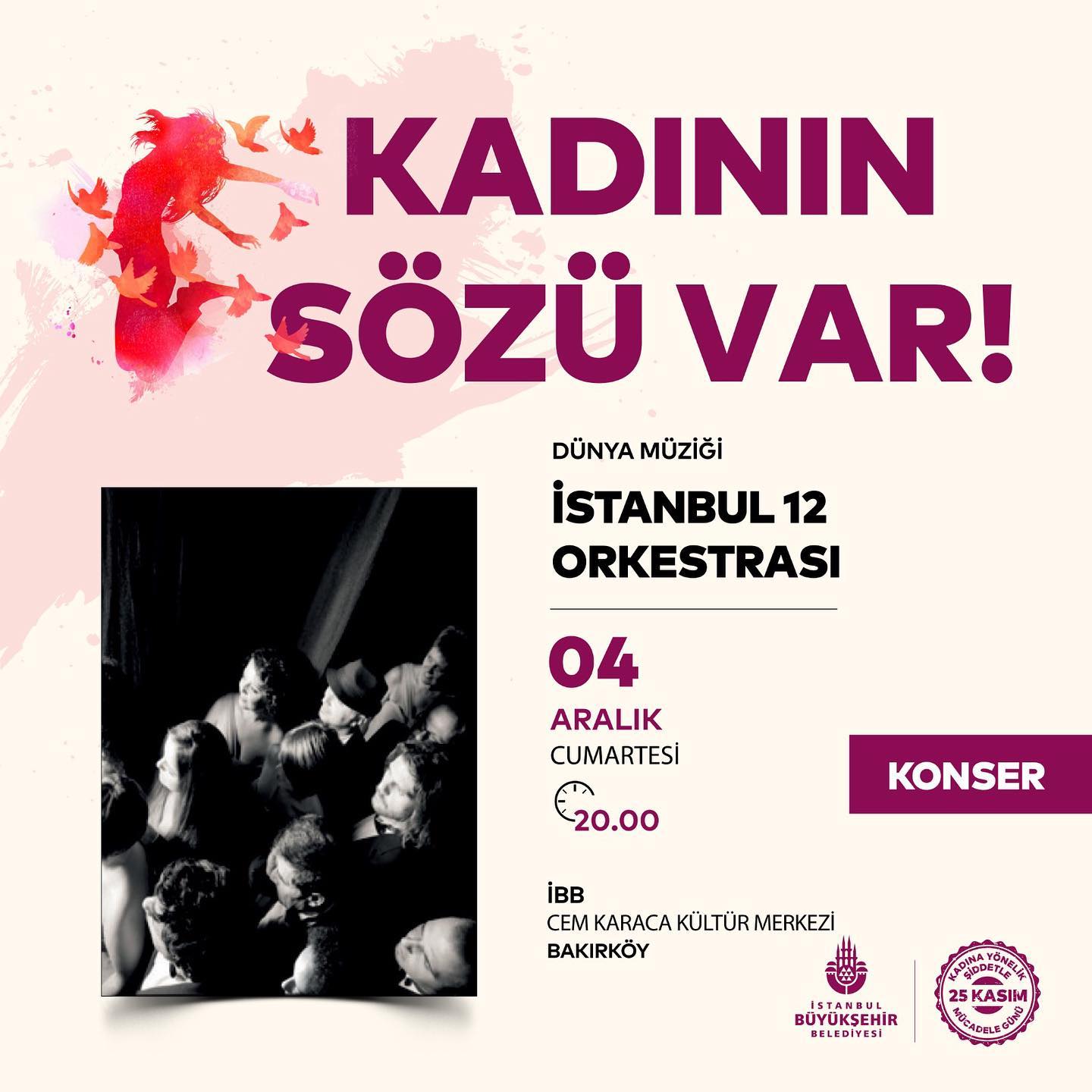 İstanbul 12 Orkestrası Konseri Ücretsiz