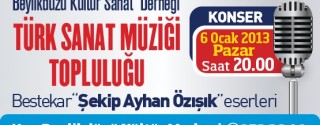 Türk Sanat Müziği Topluluğu Konseri afiş