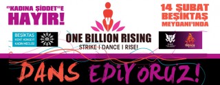 Kadına Şiddete Karşı Hayır!1 Milyar Kadın Dans Ediyor afiş