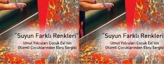 Suyun Farklı Renkleri Ebru Sergisi afiş