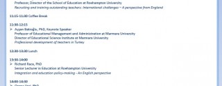 Marmara University & Roehampton University: Sharing the Experience in Contemporary Issues in Education afiş