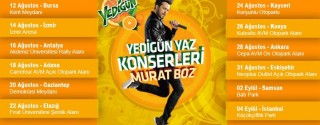 Murat Boz Yedigün Yaz Konseri afiş