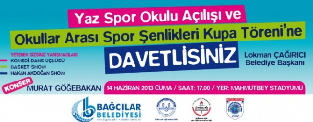 Bağcılar Yaz Spor Okulları Açılışı Murat Göğebakan Konseri