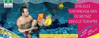 Engelli Vatandaşlara Ücretsiz Havuz Terapisi afiş