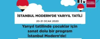 İstanbul Modern Yarıyıl Tatil Etkinlikleri afiş