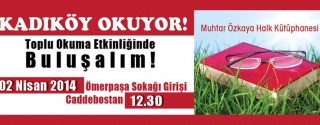 Kadıköy Toplu Kitap Okuma Etkinliği afiş