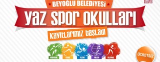 Beyoğlu Belediyesi Yaz Spor Okulları Başlıyor! afiş