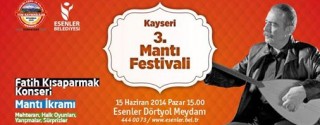 Fatih Kısaparmak Konseri ve Mantı Festivali afiş