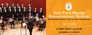 İleri Türk Müziği Konservatuarı Derneği Konseri afiş