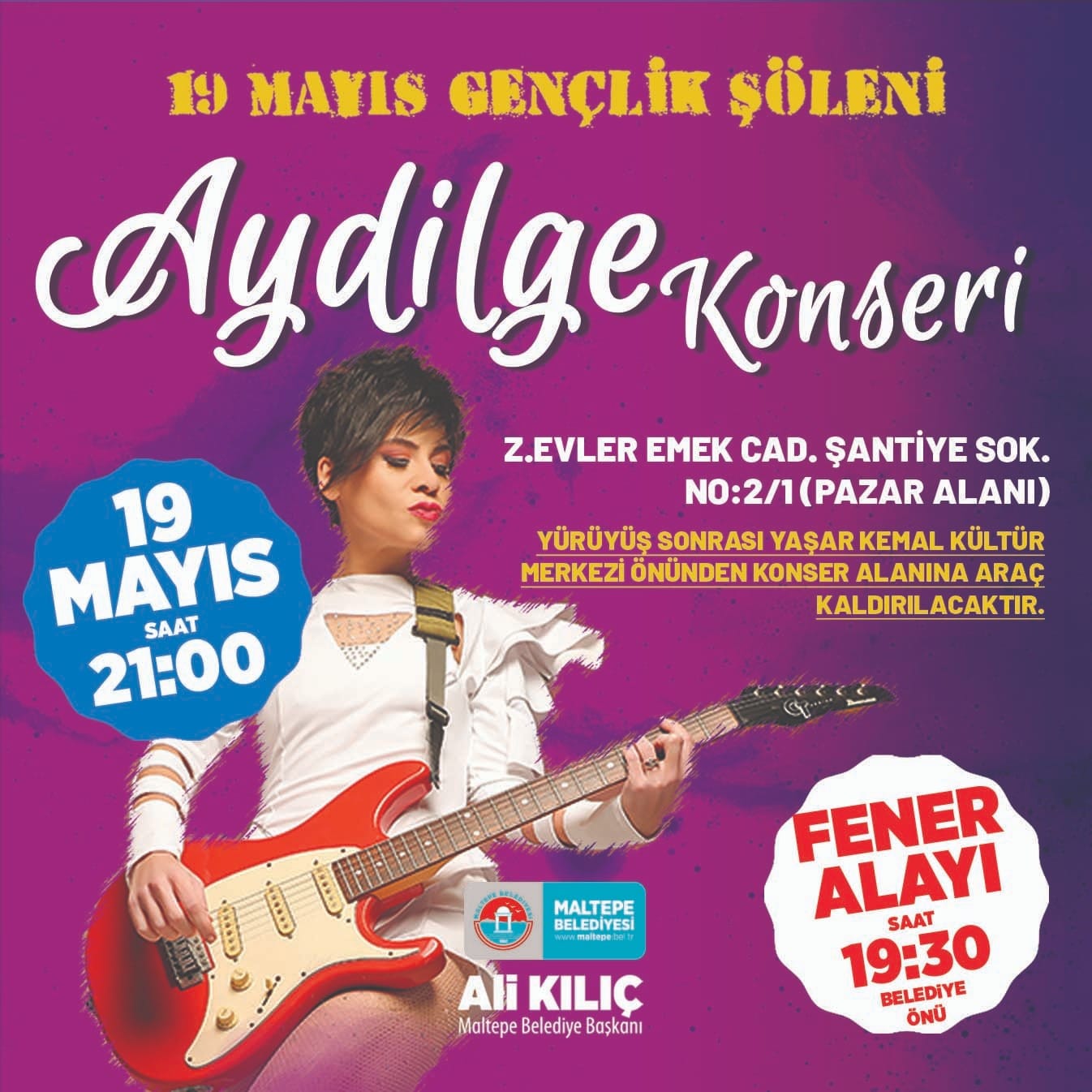 Maltepe Belediyesi 19 Mayıs Aydilge Konseri