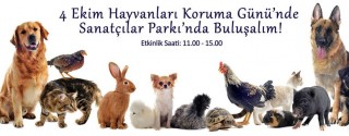 4 Ekim Hayvanları Koruma Günü afiş