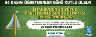 İstanbul’un En Büyük Öğretmenler Günü Kutlaması afiş