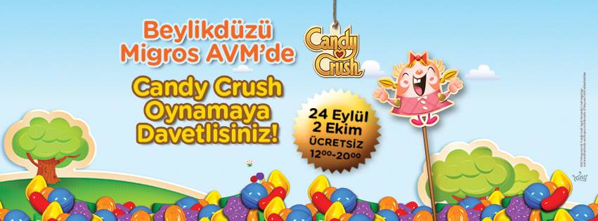 Candy Crush Beylikdüzü Migros AVM’de!