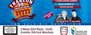 Trabzonlular 99. Kurtuluş Şöleni afiş
