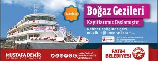 Fatih Belediyesi Boğaz Gezileri Başlıyor! afiş