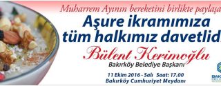 Bakırköy Belediyesi Aşure İkramı afiş