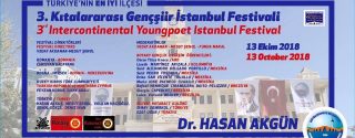 3.Kıtalararası Gençşiir İstanbul Festivali afiş