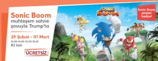 Sonic Boom Trump AVM’de! afiş