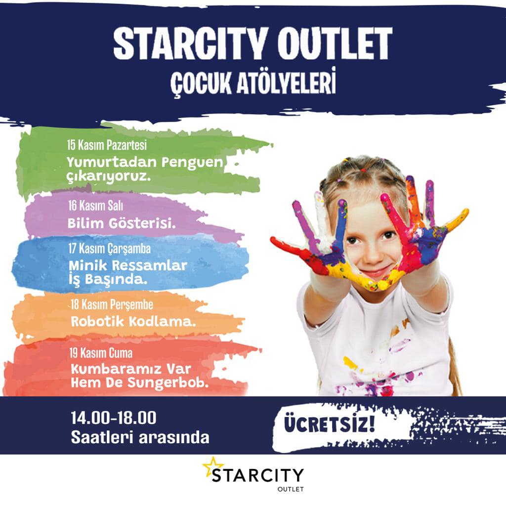 StarCity Outlet Çocuk Atölyeleri