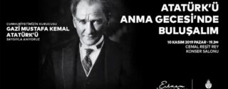 İstanbul Büyükşehir Belediyesi Atatürk’ü Anma Gecesi afiş