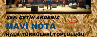 Mavi Nota Halk Türküleri Topluluğu Konseri afiş