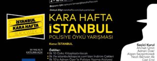Kara Hafta İstanbul Polisiye Öykü Yarışması afiş