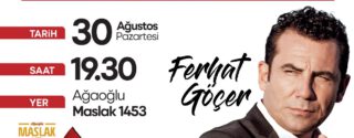Sarıyer Belediyesi 30 Ağustos Zafer Bayramı Ferhat Göçer Konseri afiş