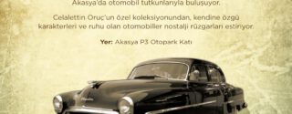 Akasya’da Klasik Otomobil Sergisi afiş
