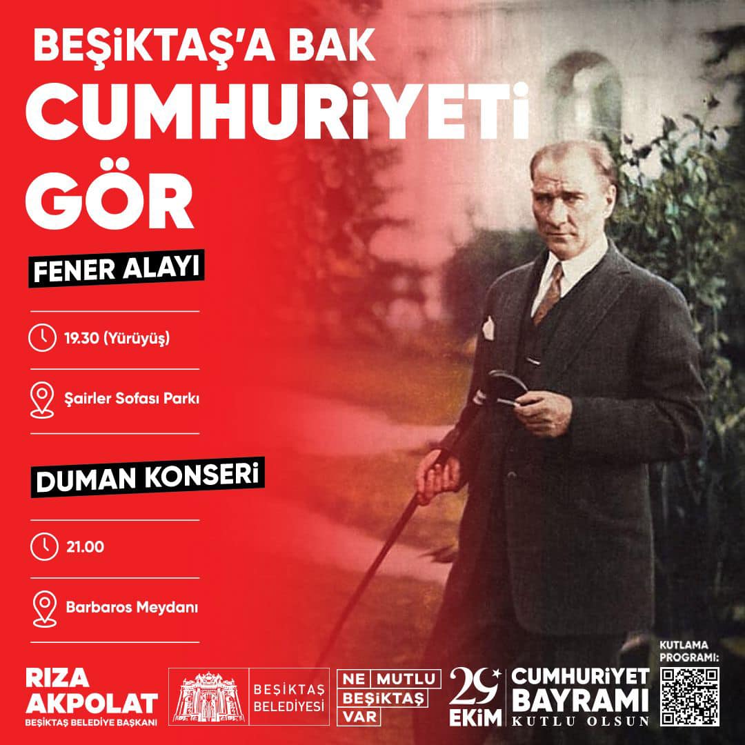 Beşiktaş 29 Ekim Cumhuriyet Bayramı Duman Konseri
