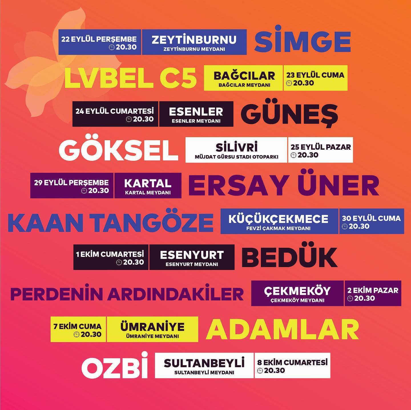 İstanbul Kavuştayı Ücretsiz Konserler