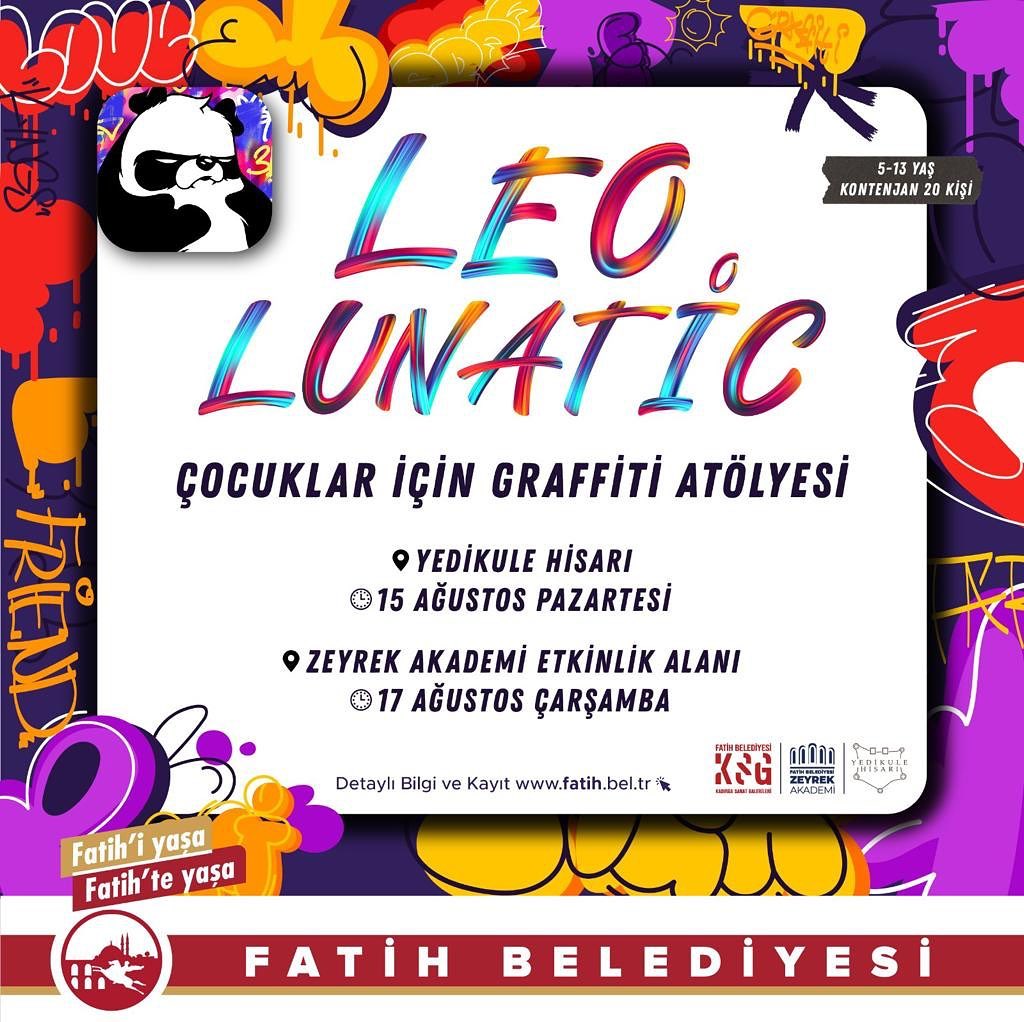 Leo Lunatic Çocuklar İçin Graffiti Atölyesi