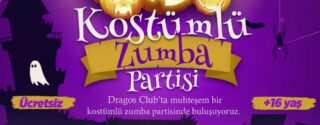 Kostümlü Zumba Partisi Ücretsiz afiş