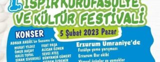 1.İspir Kuru Fasulye ve Kültür Festivali afiş