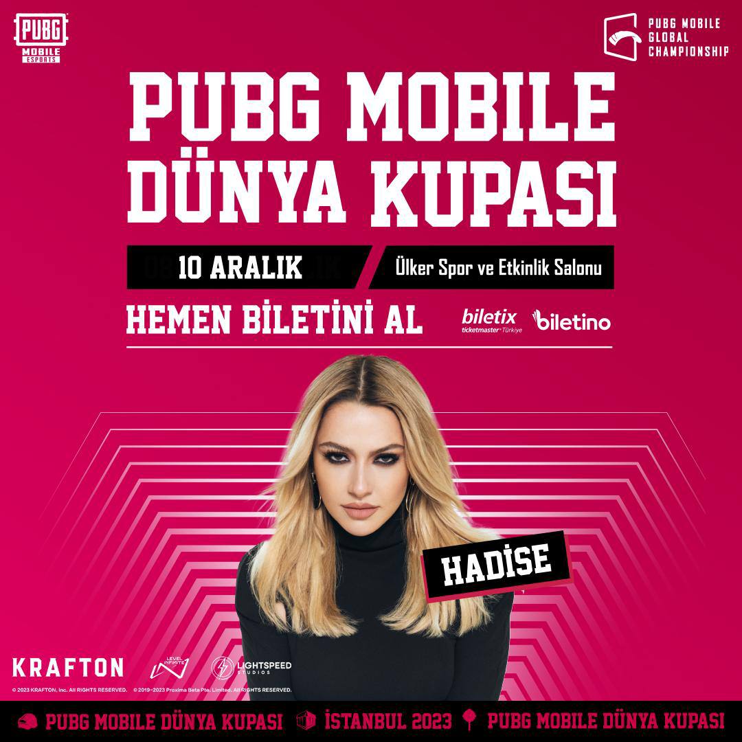 PUBG Mobile Dünya Kupası Hadise Konseri